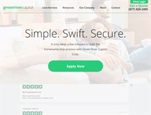 Tablet Screenshot of greenrivermortgage.com